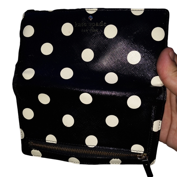 Kate Spade New York Staci Polka Dot Slim Bifold Wallet - Picture 10 of 10